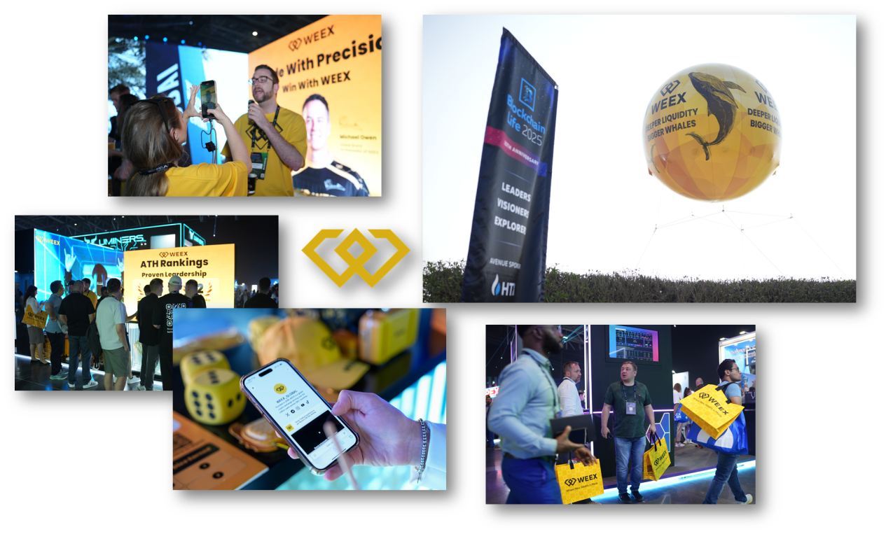 WEEX唯客作为白金赞助商亮相迪拜Blockchain Life,展现交易所全球影响力 WEEX唯客作为白金赞助商亮相迪拜Blockchain Life,展现交易所全球影响力