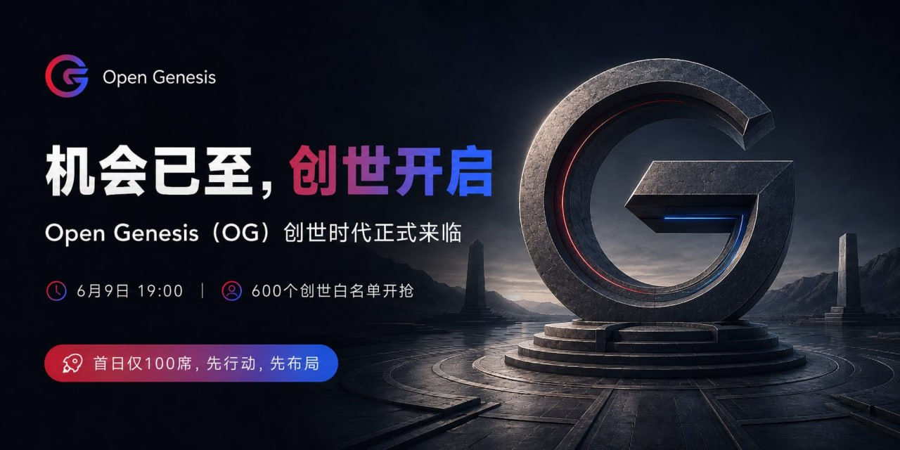 倒计时开启！Open Genesis (OG) 将于 6月13日 13:13 正式上线，开启下一代链上应用范式